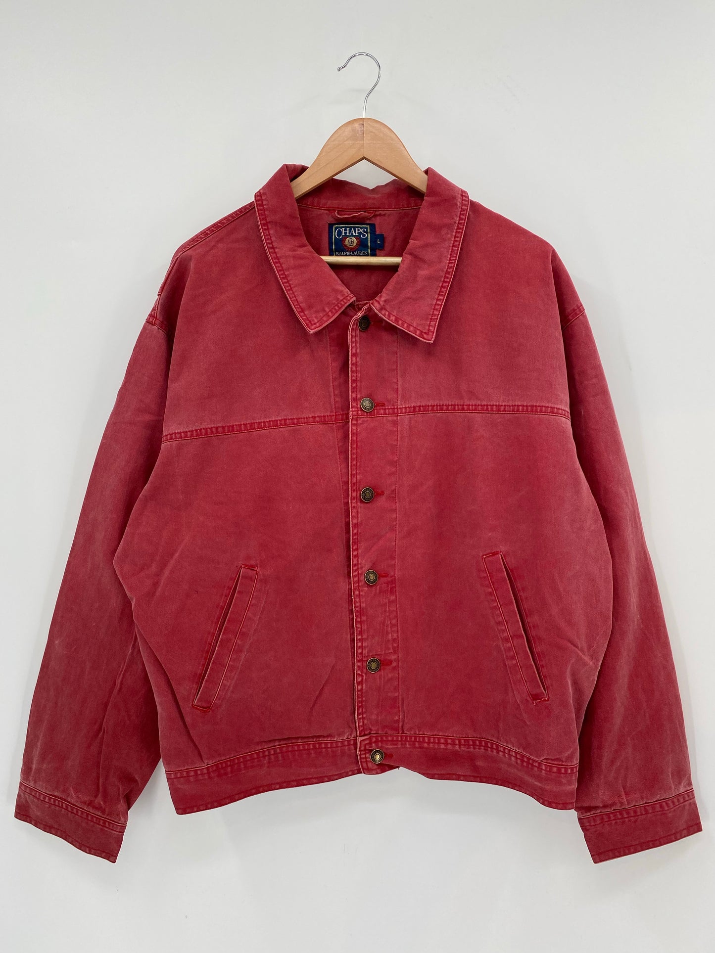 90’s CHAPS RALPH LAUREN Size L Vintage Denim Jacket / K6681