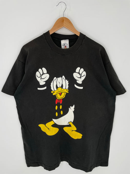 90's DISNEY DONALD DUCK Size ONE SIZE(Approx.L) Vintage T-Shirt / A8834