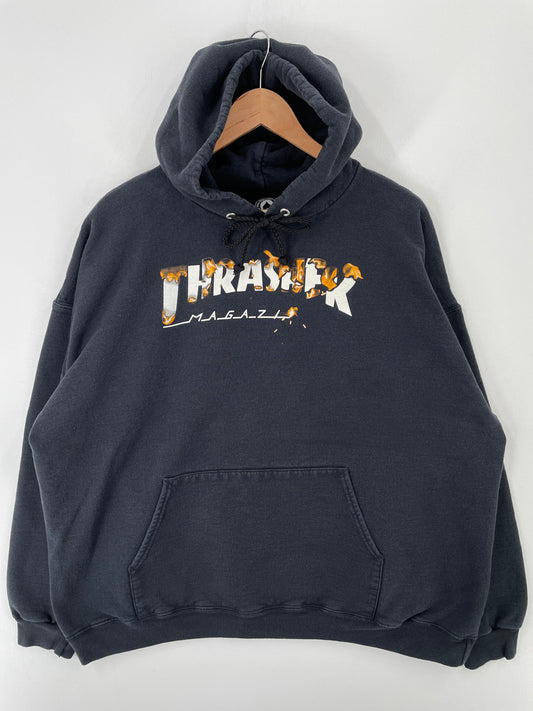 Vintage THRASHER Size XL Hoodie Sweat-Shirt / A9147