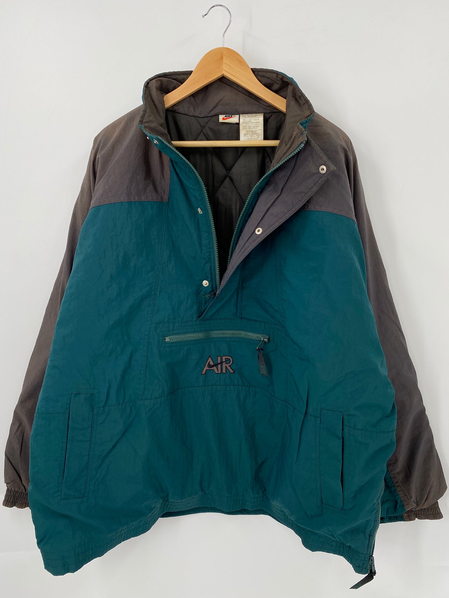 90’s NIKE AIR Size XL Vintage Half Zip Nylon Jacket  / K4835