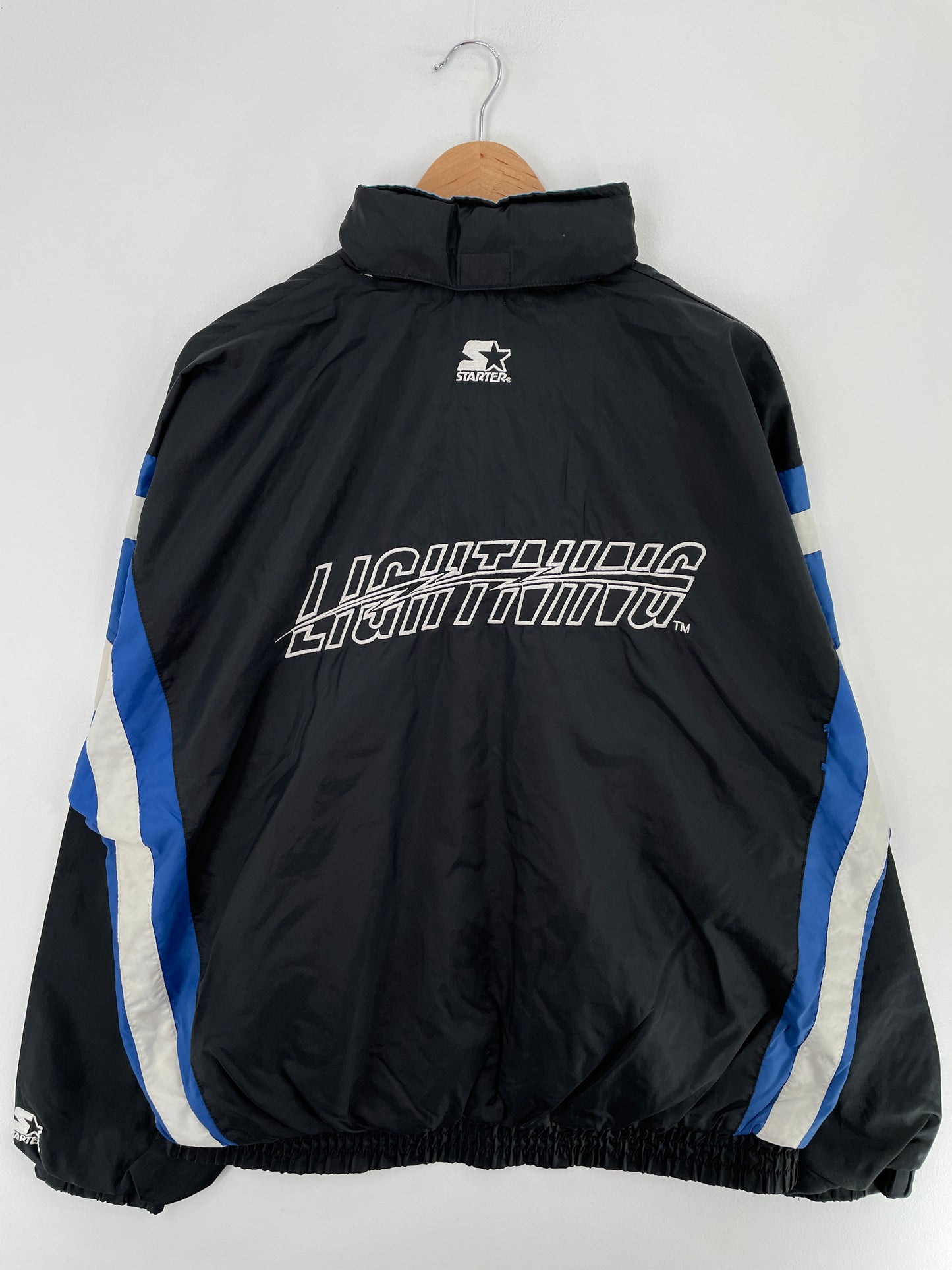 90’s STARTER x TAMPA BAY LIGHTNINGS Size XL Vintage NHL Nylon Jacket / E4914N