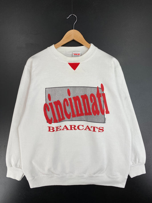90's CINCINNATI BEARCATS Size One Size Fits All Approx. L/XL Vintage College Sweat-Shirt / E4599S