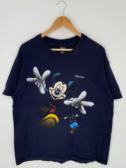 .90’s DISNEY MICKEY GOOFY Size XL T-Shirt / A8832