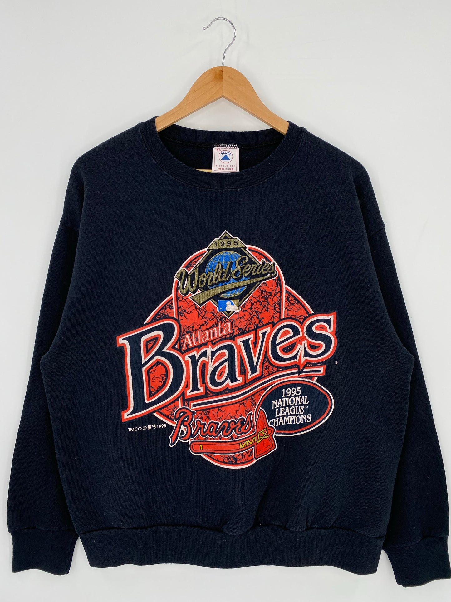 1995' ATLAND BRAVES Made in USA Size XL Vintage MLB Sweat - Shirt/ K5887