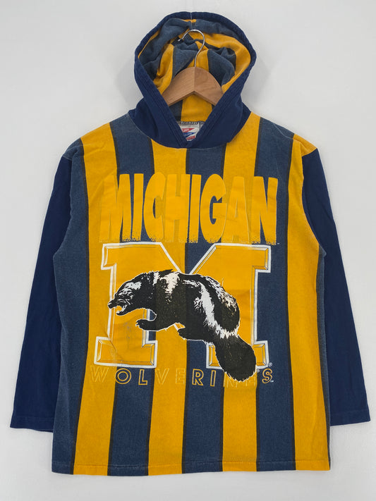 90’s MICHIGAN Made in USA Size L College T-Shirt / A3512