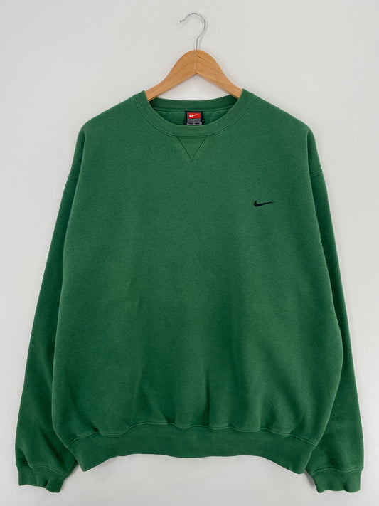 00' NIKE MINI SWOOSH Size L Vintage Sweat-Shirt / A5428