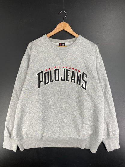 Vintage POLO JEANS RALPH LAUREN Size XL Sweat-Shirt / E2177S