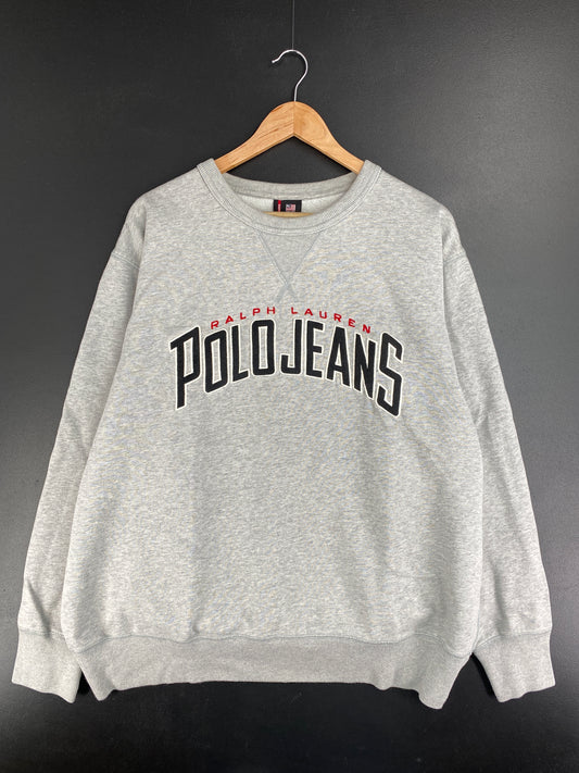 Vintage POLO JEANS RALPH LAUREN Size XL Sweat-Shirt / E2177S