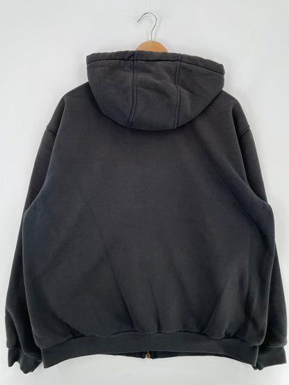 Vintage CARHARTT Size L Hoodie Zip-up Sweat-Shirt / E3060S