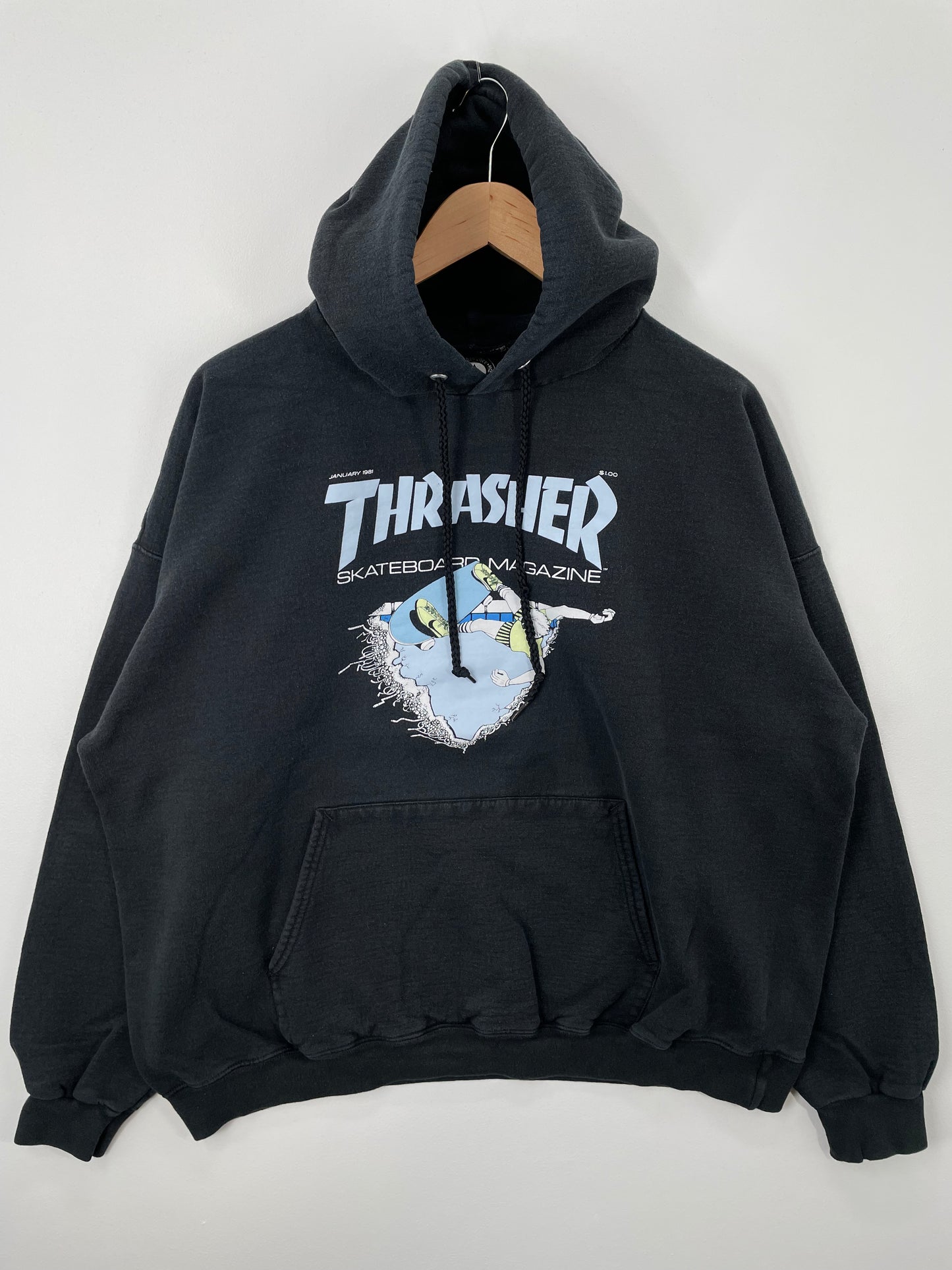 Vintage THRASHER Size XL Vintage Hoodie Sweat-shirt / A1242