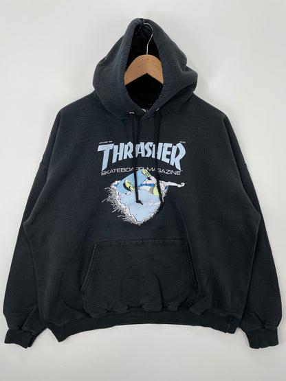 Vintage THRASHER Size XL Vintage Hoodie Sweat-shirt / A1242