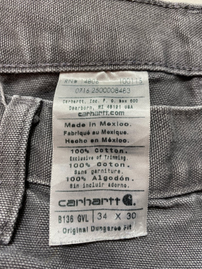 Vintage CARHARTT Size W33xL28 Vintage Double Knee Duck Pants / A3601
