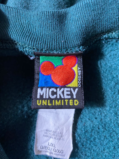 90’s DISNEY MICKEY Made in USA Size L-XL Vintage Sweat-shirt / K4135