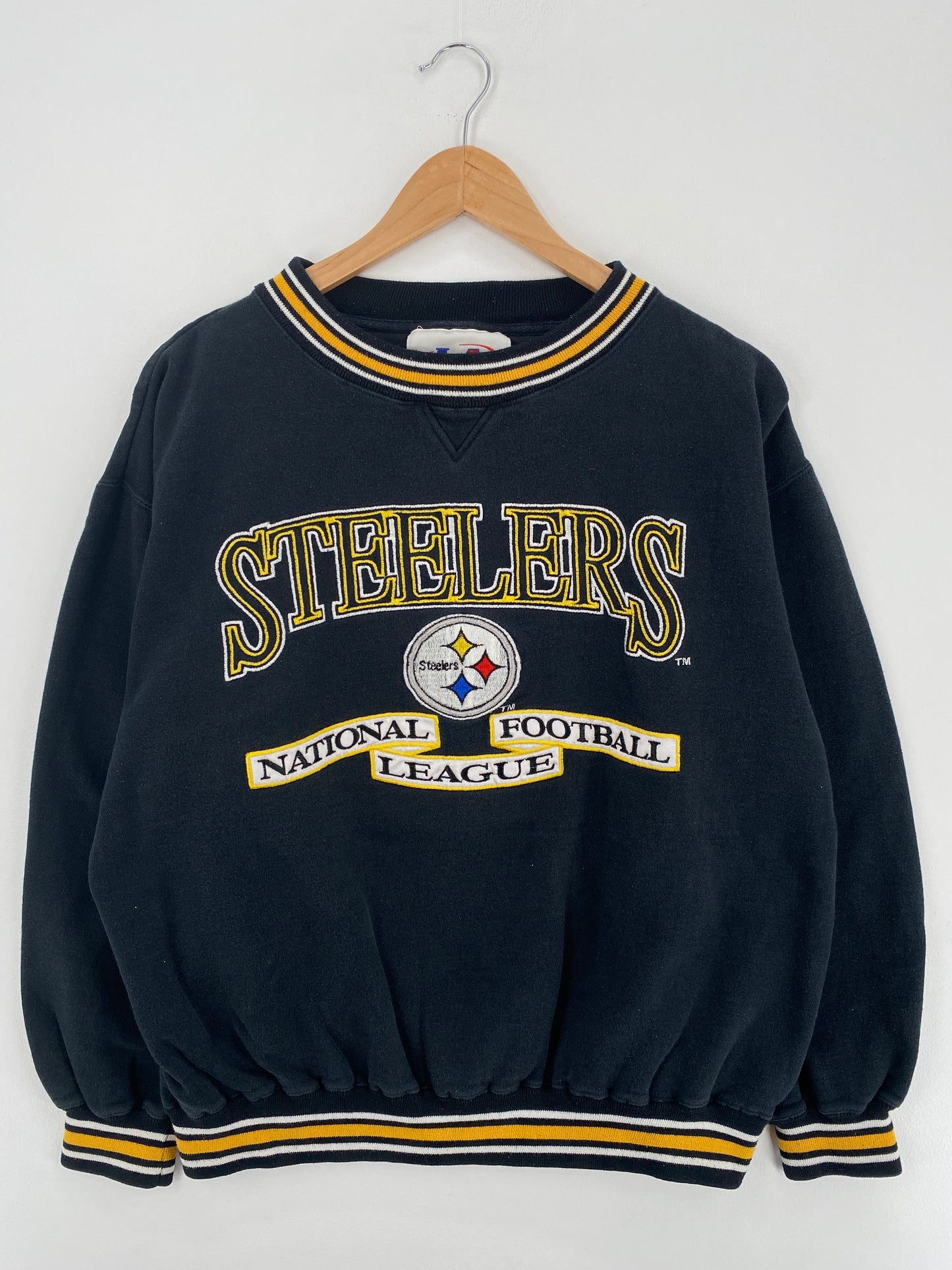 90's PITTSBURGH STEELERS Size L Vintage NFL Sweat-Shirt / A5342