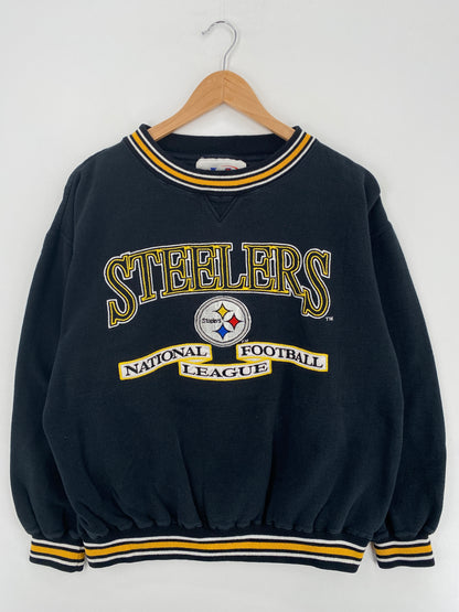 90's PITTSBURGH STEELERS Size L Vintage NFL Sweat-Shirt / A5342