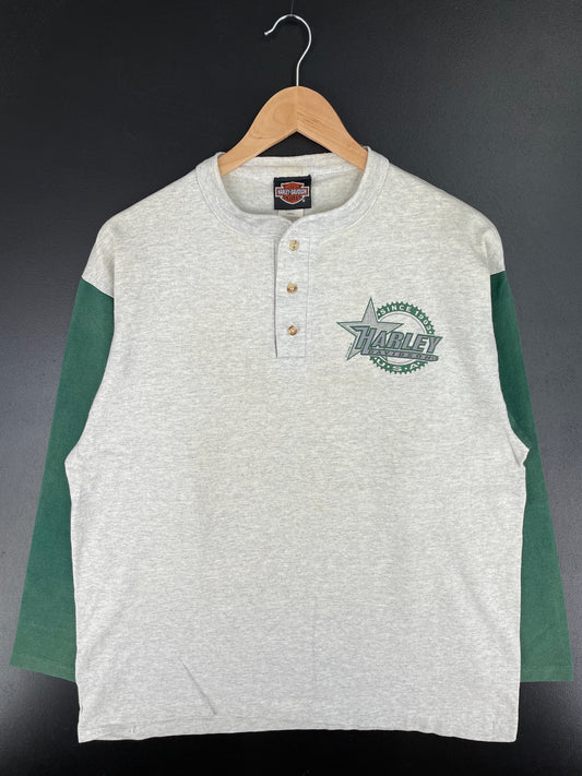 1995 HARLEY DAVIDSON FAYETTEVILLE Made in USA Size L Vintage Long sleeve T-Shirts / A4448