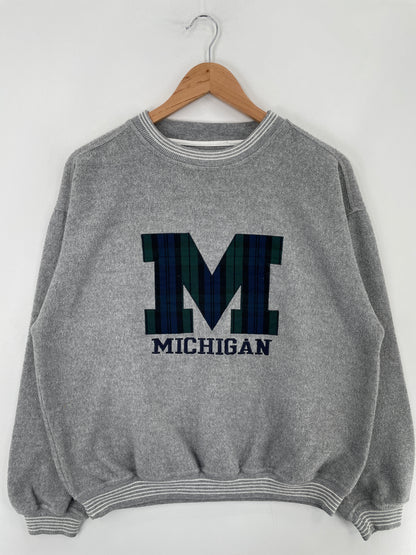 90’s MICHIGAN Size M Vintage College Sweat-Shirt / E4719S