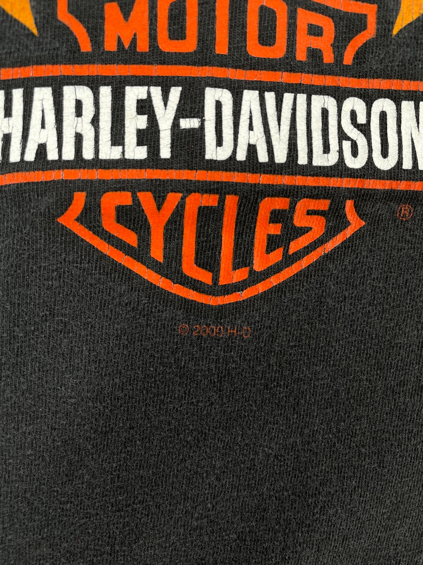 2000 HARLEY DAVIDSON ATLANTA Made in USA Size L Vintage T-Shirt / E88