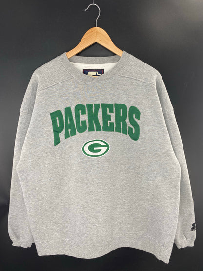 90's STARTER x GREEN BAY PACKERS Size XXL Vintage NFL Sweat-Shirts/ K9424