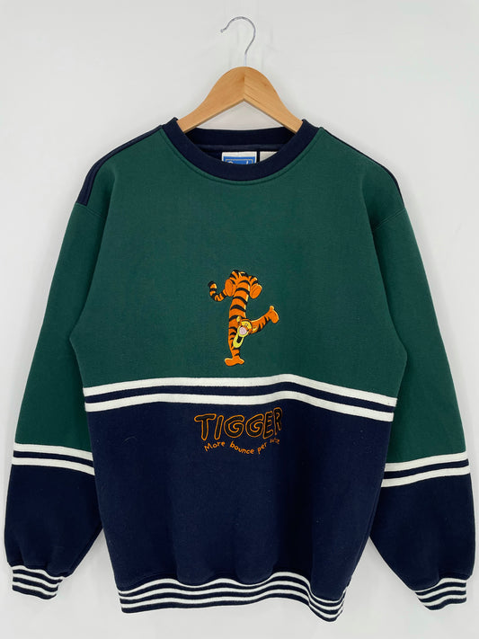 00' DISNEY TIGGER Size M Vintage Sweat-Shirt / K5185