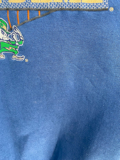 90’s STARTER x NOTRE DAME Size M Vintage College Sweat-Shirts/ K8723
