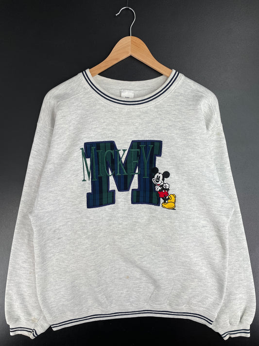 00' DISNEY MICKEY Made in USA Size M Vintage Sweat-shirt / E3275S