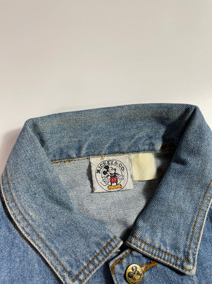 90's DISNEY MICKEY MINNIE Size Approx.M Vintage Denim Jacket / E2766J