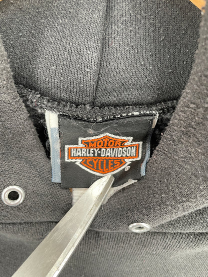 2000 HARLEY DAVIDSON Size (Approx.L-XL) Vintage Hoodie Sweat-shirt / A5163
