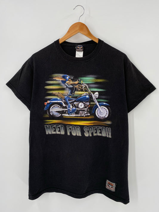 2000 WARNER BROS X HARLEY DAVIDSON Made in USA Size M Vintage T-Shirts / K4430