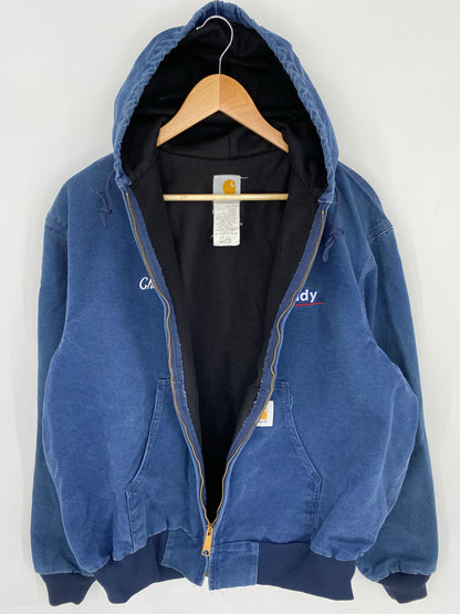 Vintage CARHARTT Size XL Zip-up Hoodie Sweat-shirt Jacket / K8109
