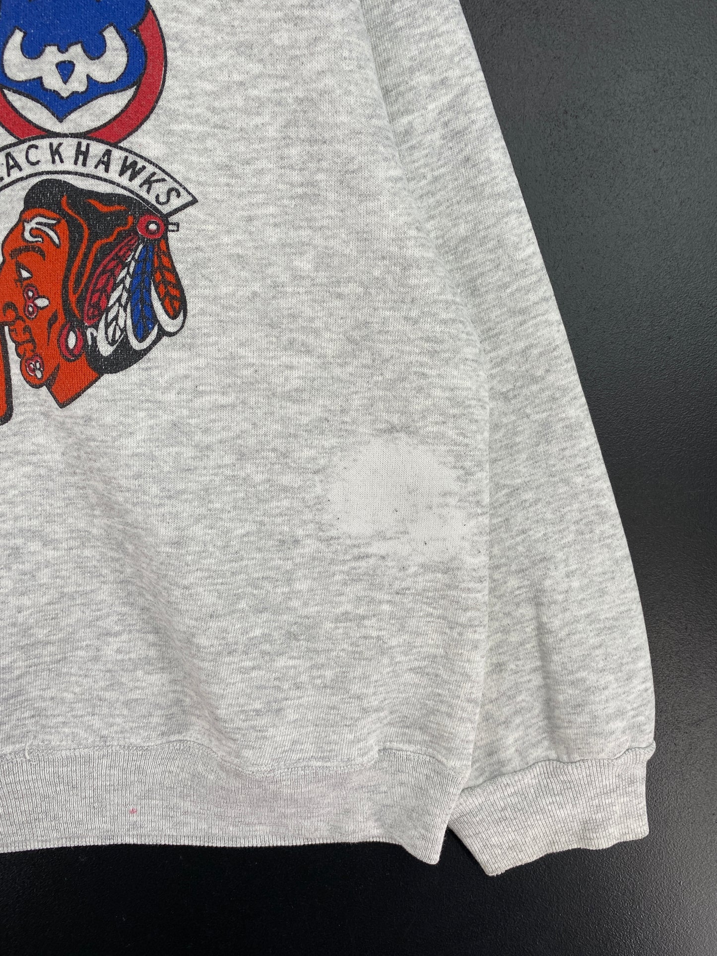 90's CHICAGO TEAM Made in USA Size XL Vintage NFL NHL MBA Sweat-shirt / E312