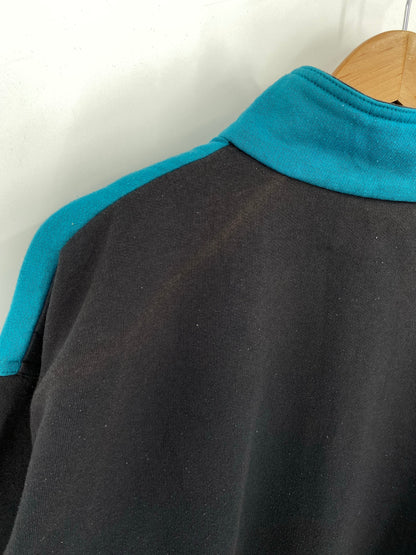 90’s NIKE Silver Tag Size No Tag(Approx.M-L) Vintage Zip-up Sweat-shirt / A9892