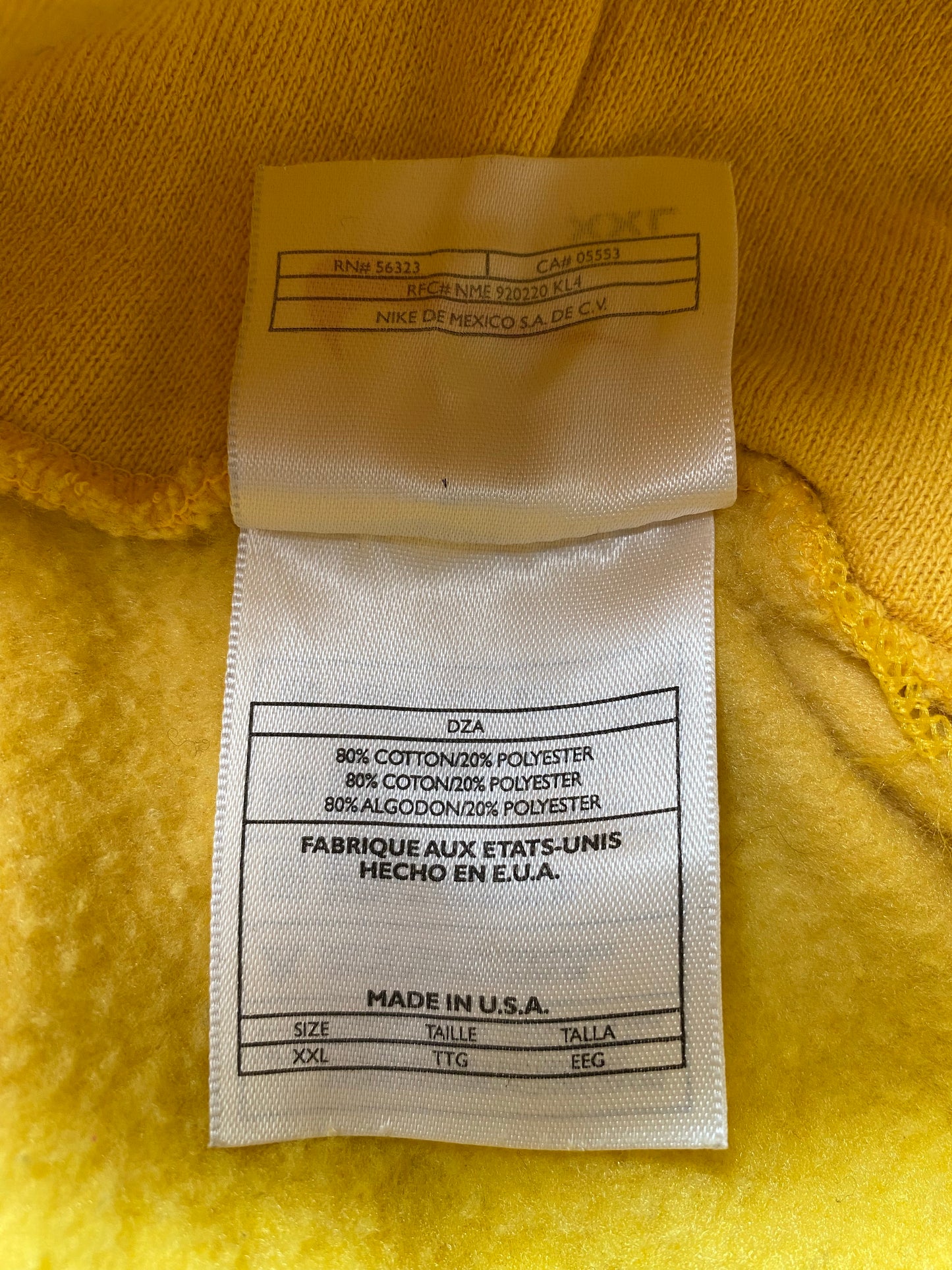 90's NIKE CENTER SWOOSH Made in USA Size XXL Vintage Hoodie Sweat-shirt / k5683