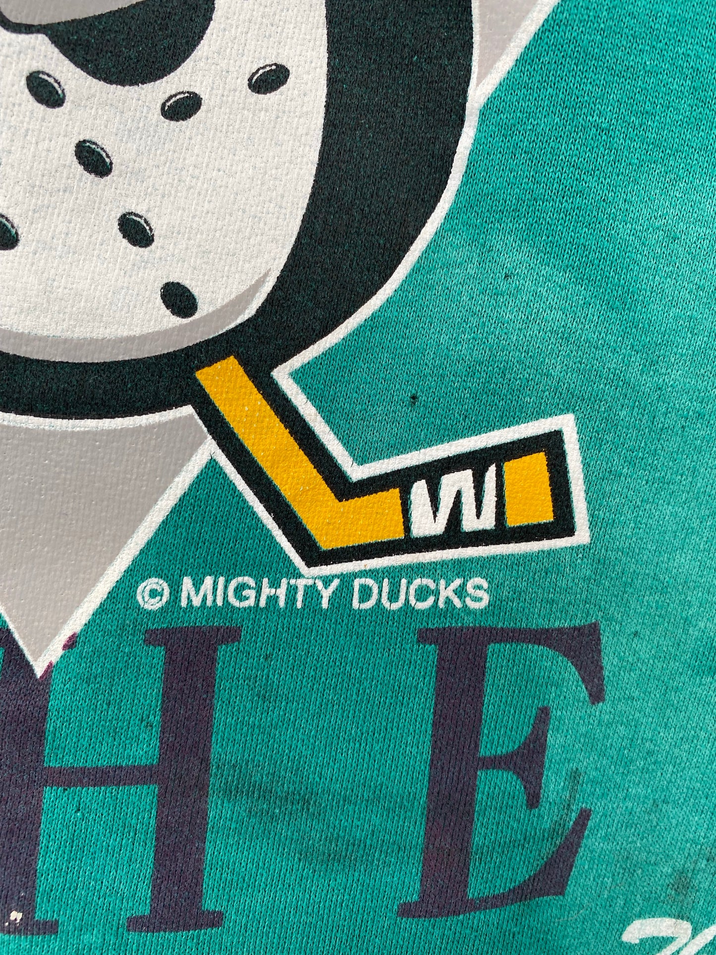 1993 MIGHTY DUCKS Size L Vintage NHL Sweat-Shirt/ K7494