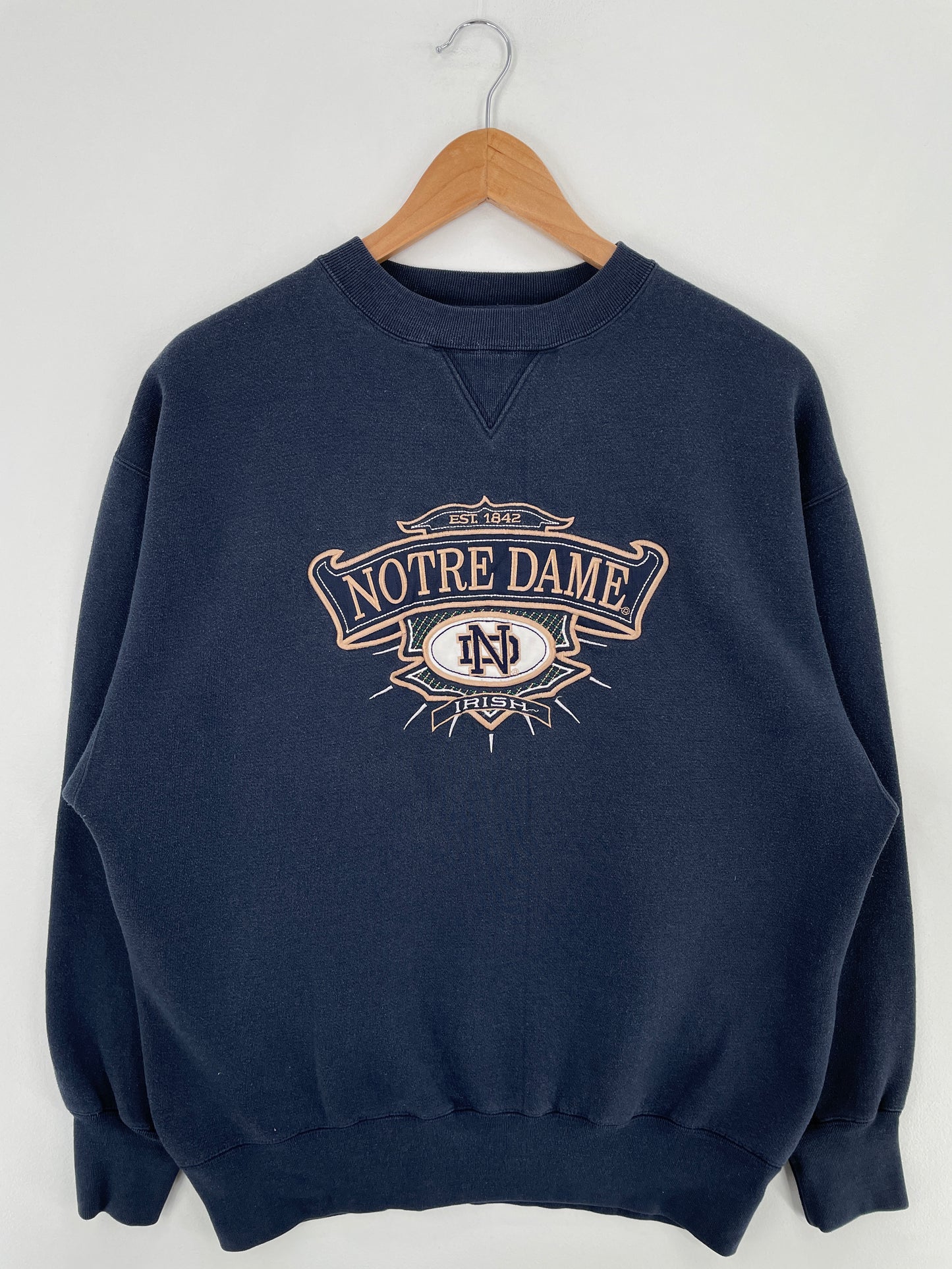 Vintage NOTRE DAME Size L College Sweat-shirt / E1433S