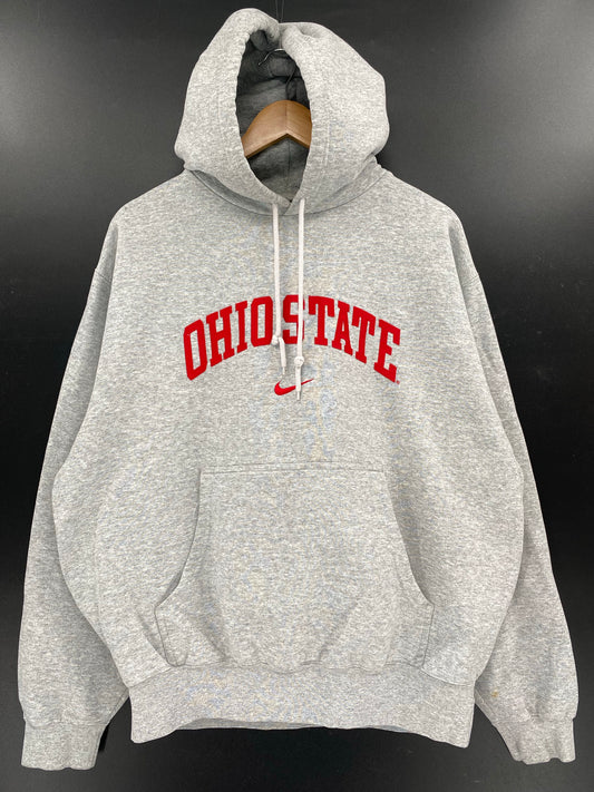 00' NIKE OHIO STATE Size L Vintage Hoodie Sweat shirt / K6569
