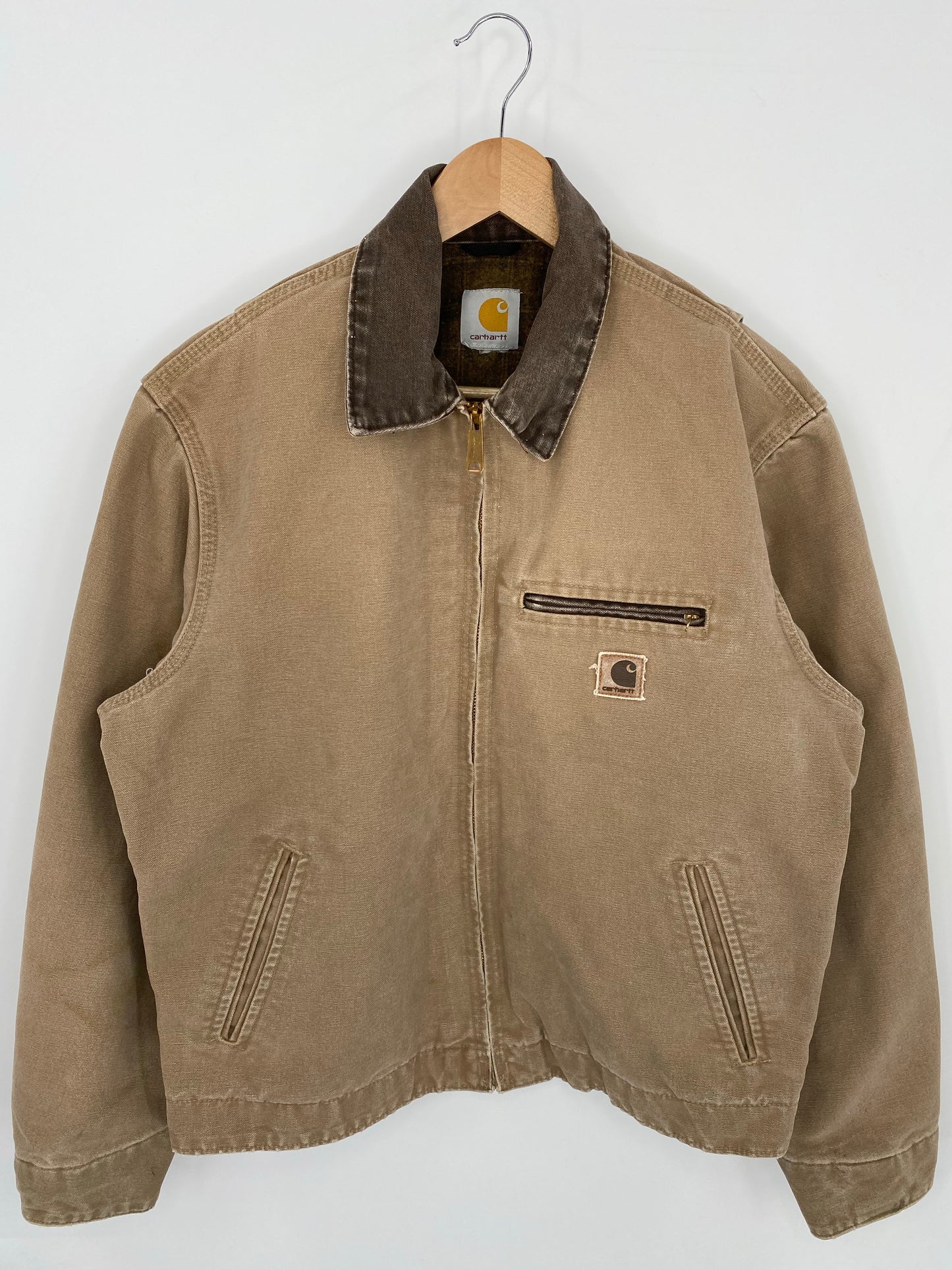 Vintage CARHARTT Size No Tag (Approx.L) Zip-up Sweat-shirt Jacket / K8112