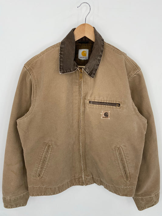 Vintage CARHARTT Size No Tag (Approx.L) Zip-up Sweat-shirt Jacket / K8112