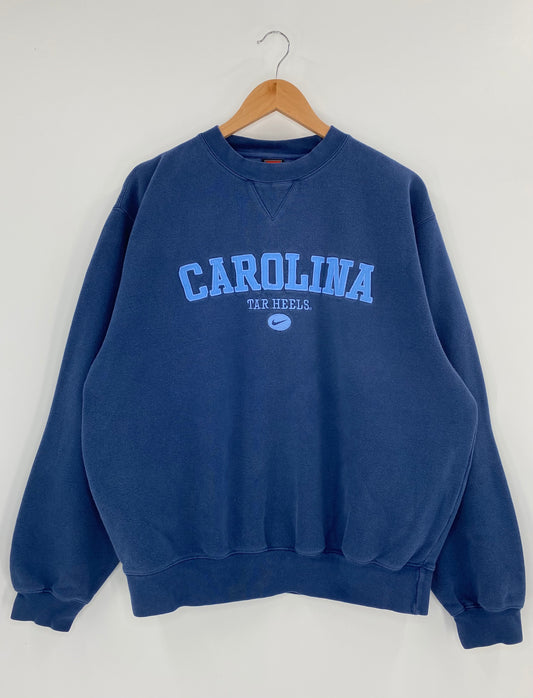 00' NIKE UNIVERSITY OF NORTH CAOLINA Size M Vintage Sweat-Shirt / K4606