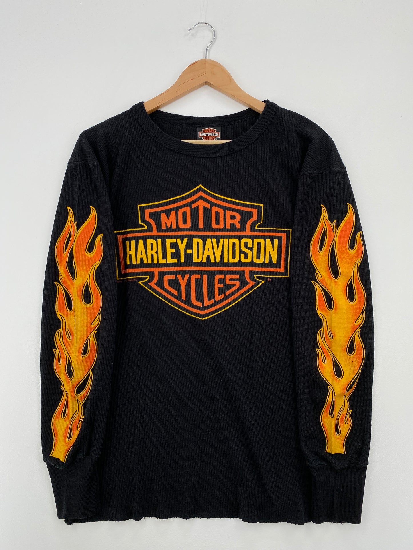 90's HARLEY DAVIDSON Made in USA Size L Vintage Long Sleeve T-Shirt / A8403