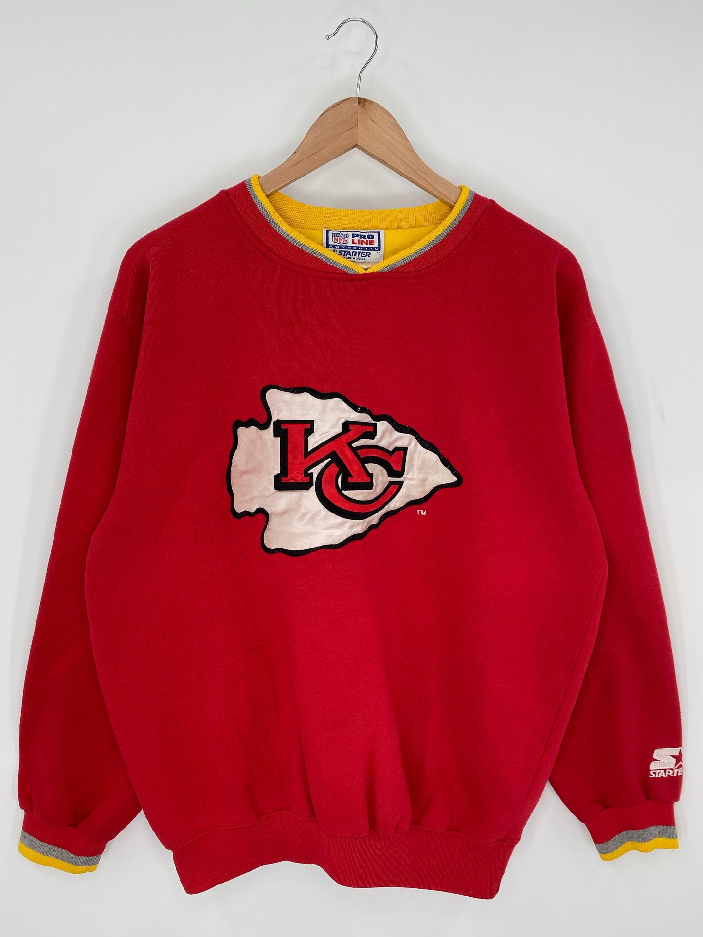 90's STARTER x KANSAS CITY CHIEFS Size M Vintage NFL Sweat-Shirt / A8084