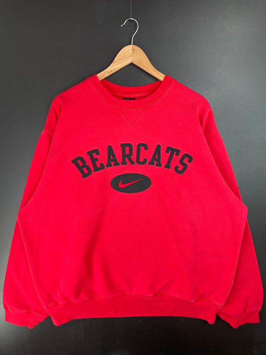 00' NIKE x CINCINNATI BEARCATS Size L College Vintage Sweat-Shirt / A9674