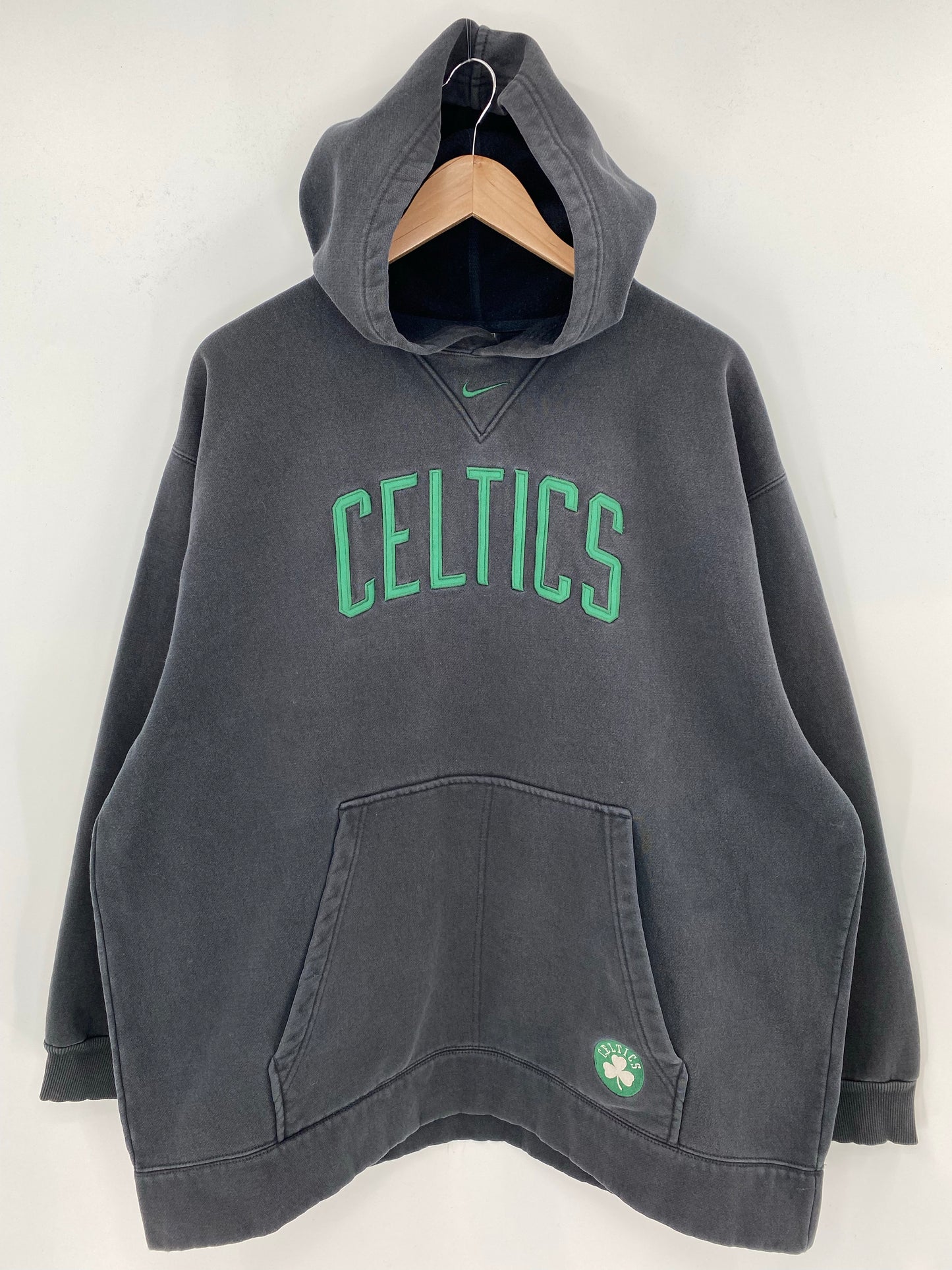 00' NIKE BOSTON CELTICS Size XL Vintage NBA Hoodie Sweat shirt / K7812