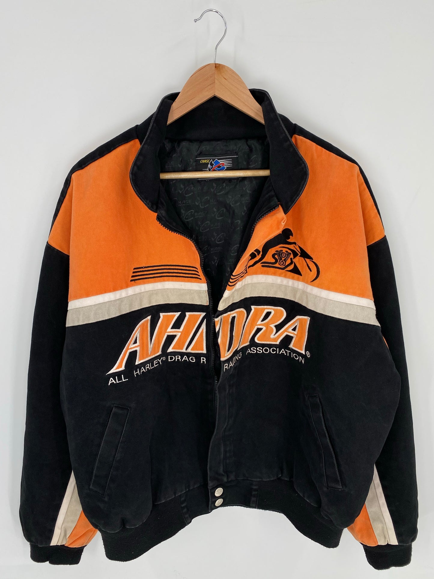 Vintage AHDRA Size No tag (Approx.XL) Racing Jacket/ K8304