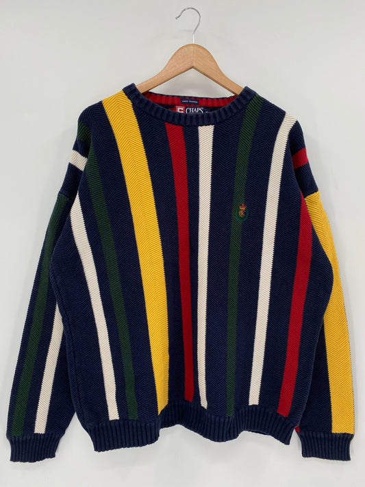 90’s CHAPS RALPH LAUREN Size XL Vintage Knit Sweater / A7392