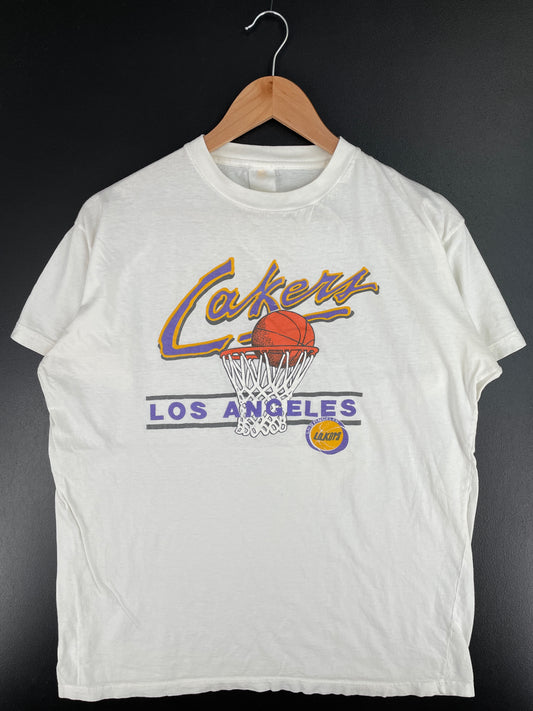 90's LOS ANGELES LAKERS Size No Tag (Approx.L) Vintage T-shirt / A3592