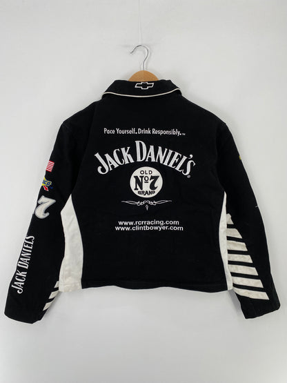 00' JACK DANIELS Size Ladies L Vintage Racing Jacket / E3676J
