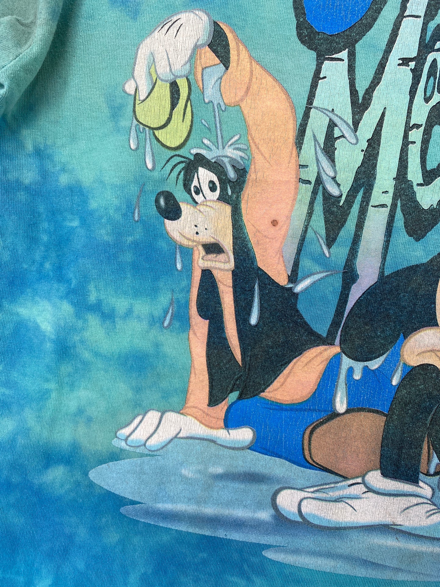 00' DISNEY SPLASH MOUNTAIN MICKEY & FRIENDS Size M Vintage T-Shirt / A4238