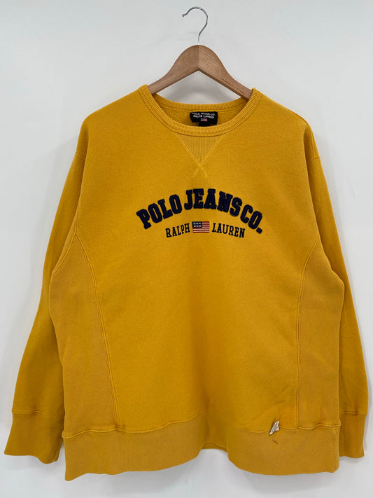 90's POLO JEANS RALPH LAUREN Size XL Vintage Sweat-shirt  / k6965