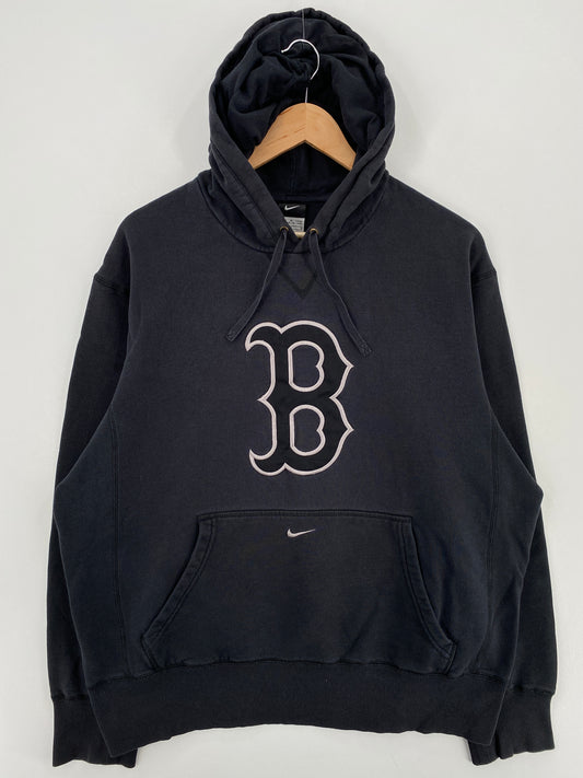 Vintage NIKE BOSTON RED SOX Size L Vintage MLB Hoodie Sweat-shirt / A5694